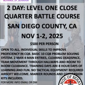 CQB Nov 1-2, 2025