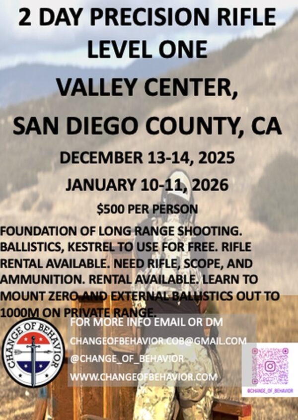 Precision Scoped Rifle Level Dec 13-14 2025