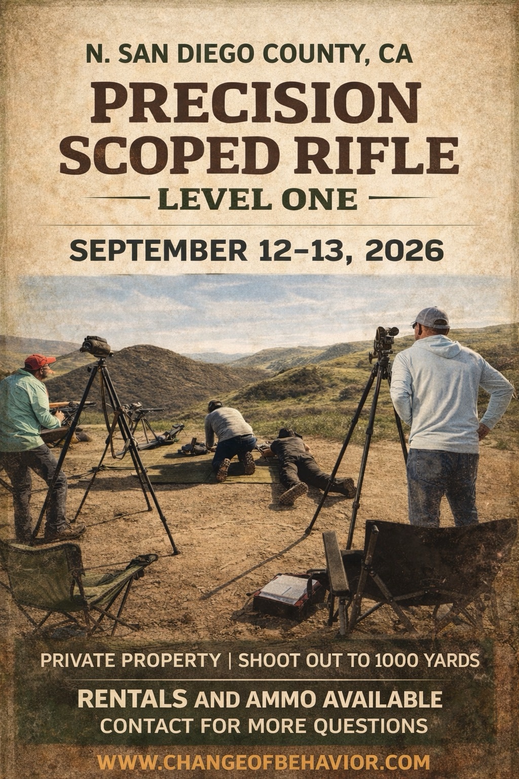 Precision Scoped Rifle Level 1 Sep 12-13, 2026