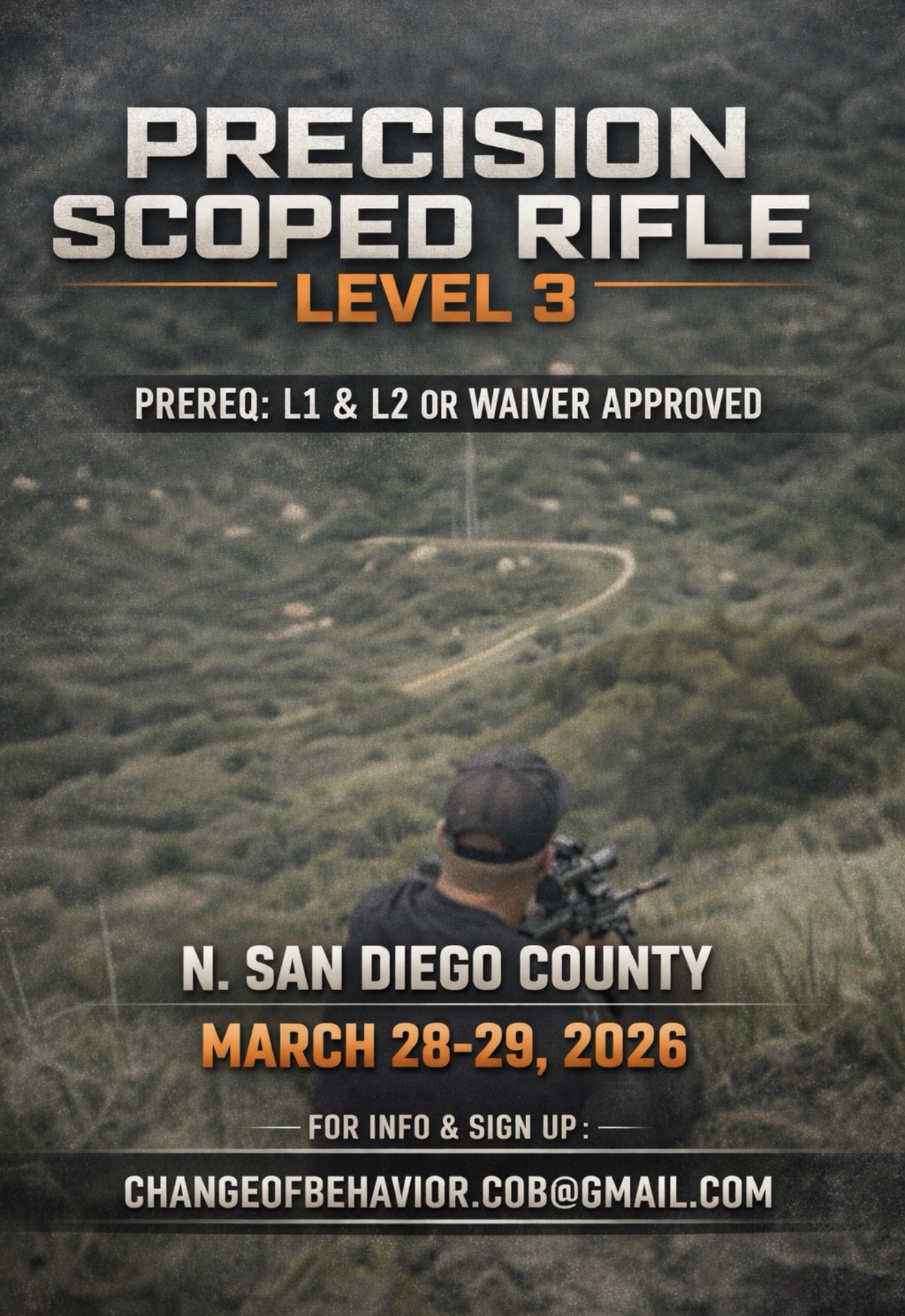 Precision Scoped Rifle Level 3 March 28-29 2026